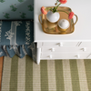 Locust Lane x Chasing Paper |Broken Stripe Green Jute & Wool Rug