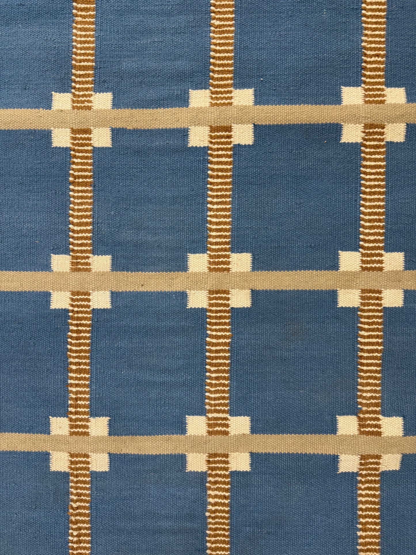 Graphic Blue Flatweave