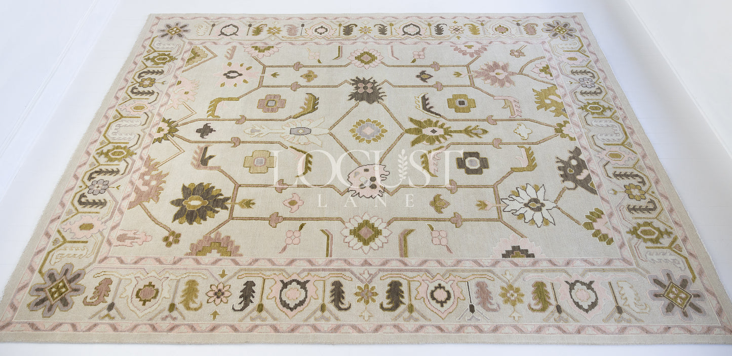 Olive Modern Oushak Rug