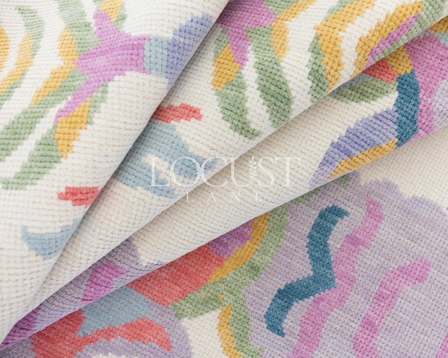 Evie in White Modern Oushak Rug (ready to ship)
