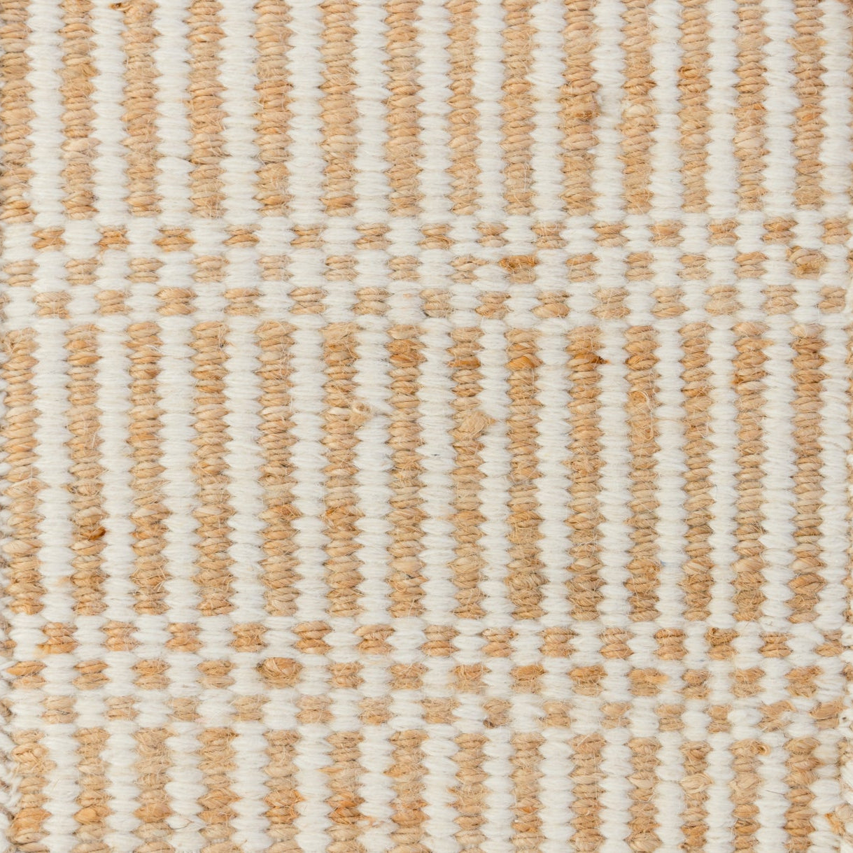 Cotton White Jute & Wool Combo Rug (ready to ship)