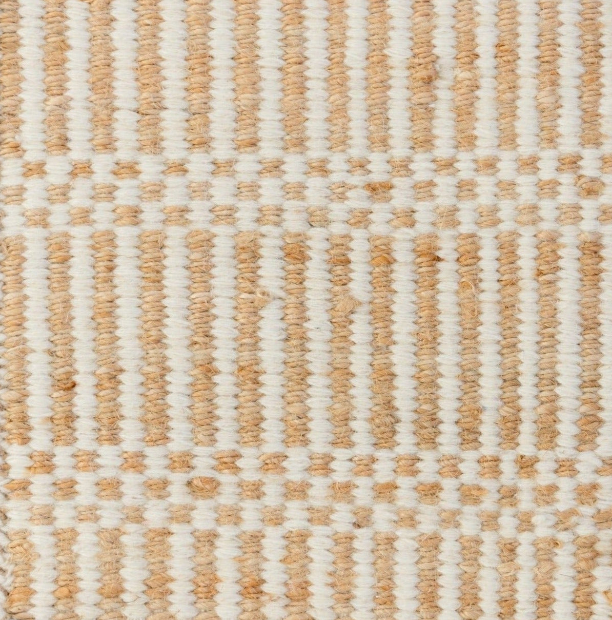 Cotton White Jute & Wool Combo Rug