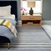 Locust Lane x Chasing Paper | Heritage Stripe Blue Modern Oushak Rug