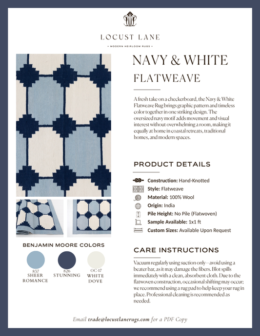 Navy & White