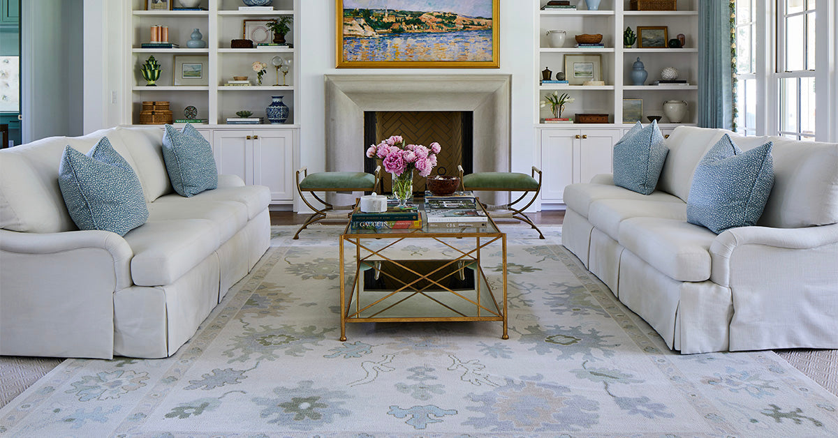 White Scalloped Jute Rug – Locust Lane Rugs