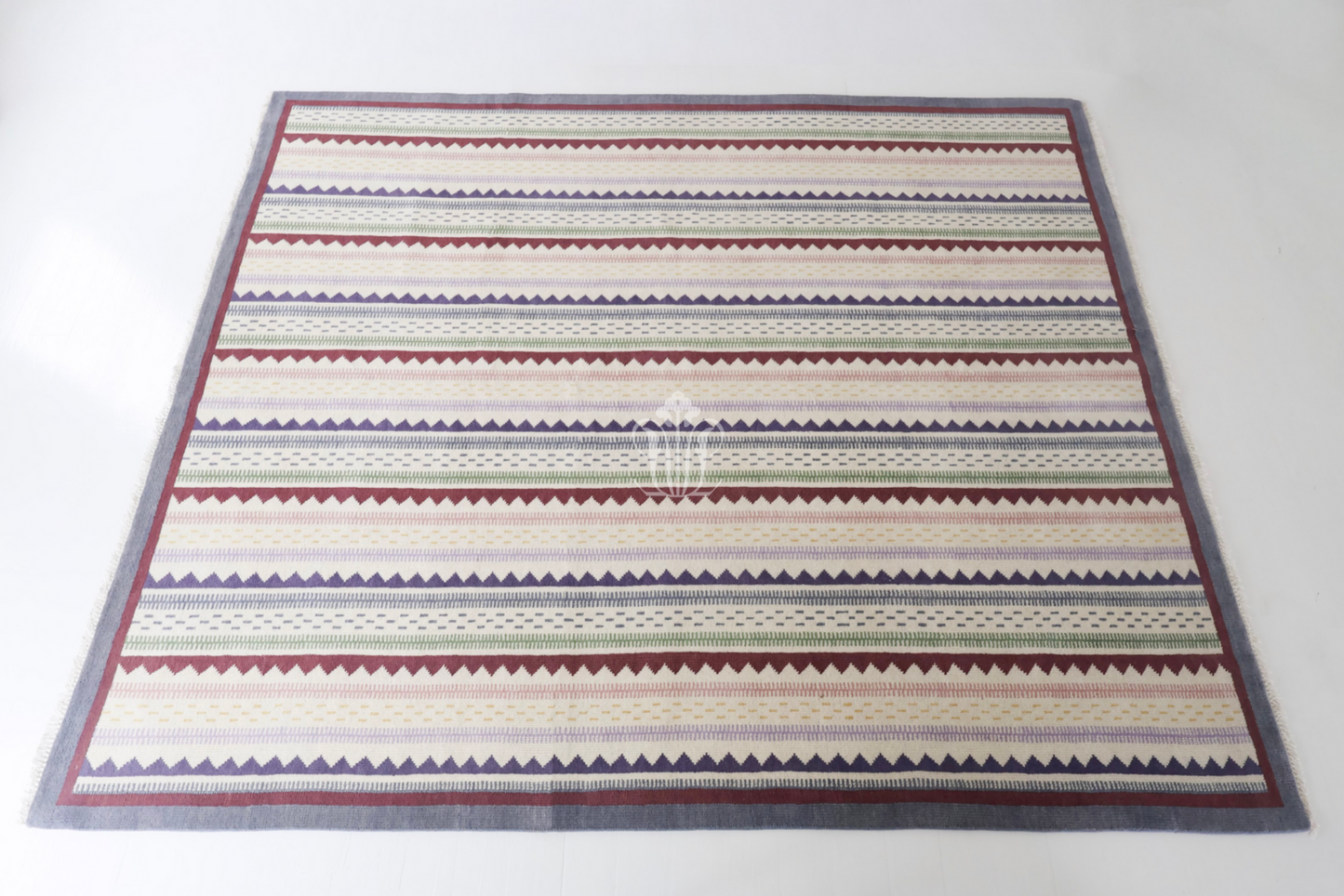 Locust Lane x Chasing Paper |Heritage Stripe Multi Modern Oushak Rug