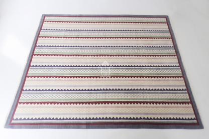 Locust Lane x Chasing Paper |Heritage Stripe Multi Modern Oushak Rug