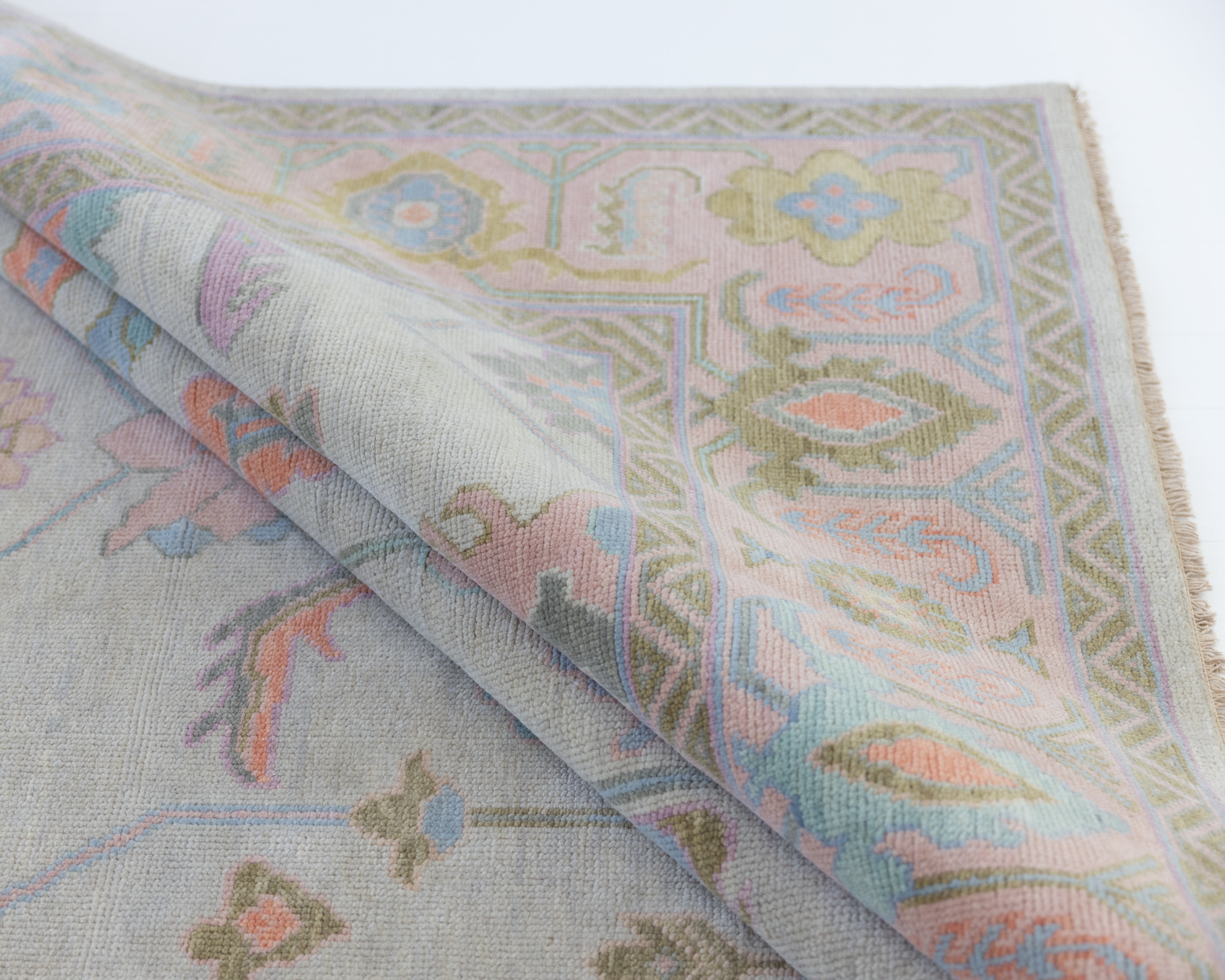 Anabel Rug – Hand-Knotted Blush & Taupe Wool Rug | Locust Lane
