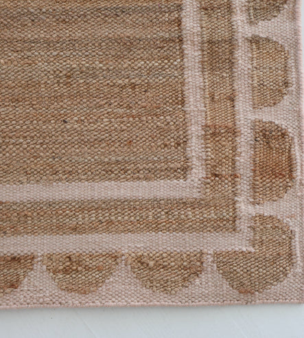 a close up of a rug