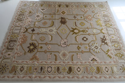 Embossed Modern Oushak Rug