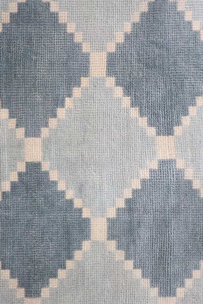 Sadie in Blue Mist Modern Oushak Rug  (ready to ship)