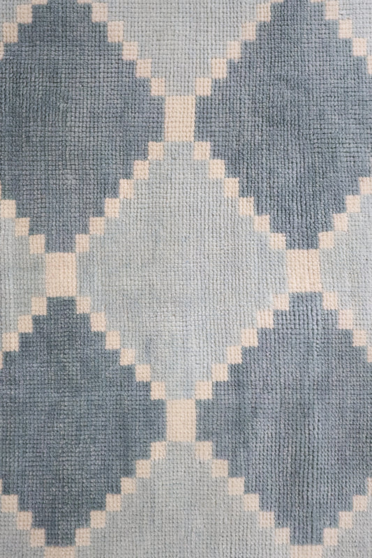 Sadie in Blue Mist Modern Oushak Rug  (ready to ship)
