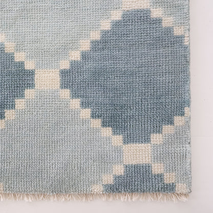 Sadie in Blue Mist Modern Oushak Rug  (ready to ship)
