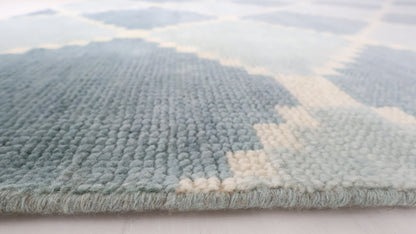 Sadie in Blue Mist Modern Oushak Rug  (ready to ship)