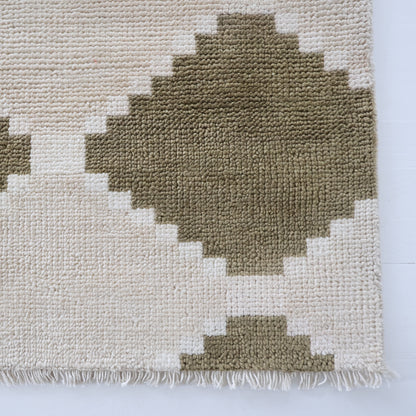 Sadie in Moss Modern Oushak Rug (ready to ship)