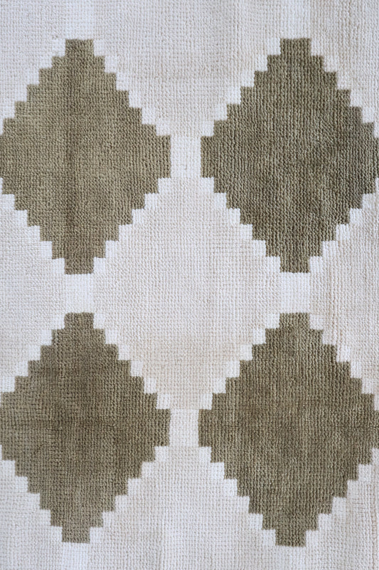 Sadie in Moss Modern Oushak Rug (ready to ship)