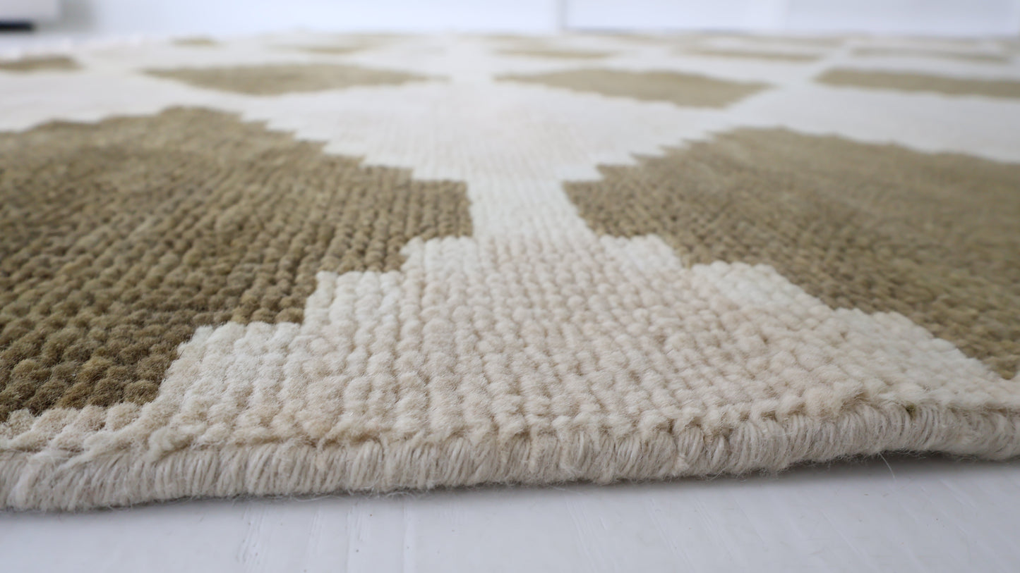 Sadie in Moss Modern Oushak Rug (ready to ship)