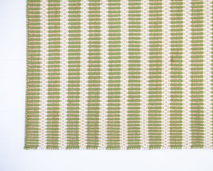Pea Green Jute & Wool Combo Rug