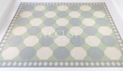 Geometric Flatweave Dhurrie Rug (ready to ship)
