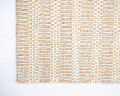 Violet Pearl Jute & Wool Combo Rug