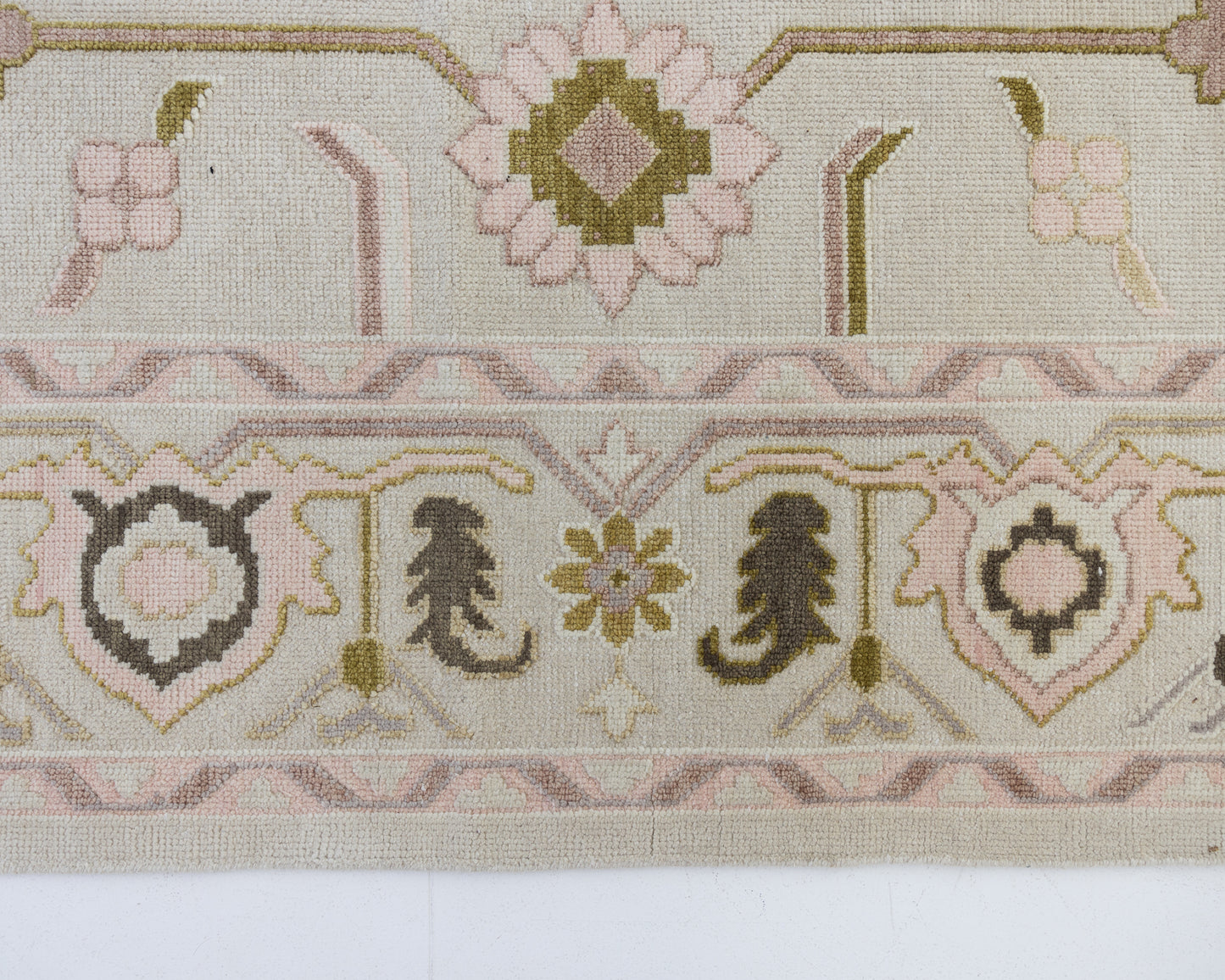 Olive Modern Oushak Rug
