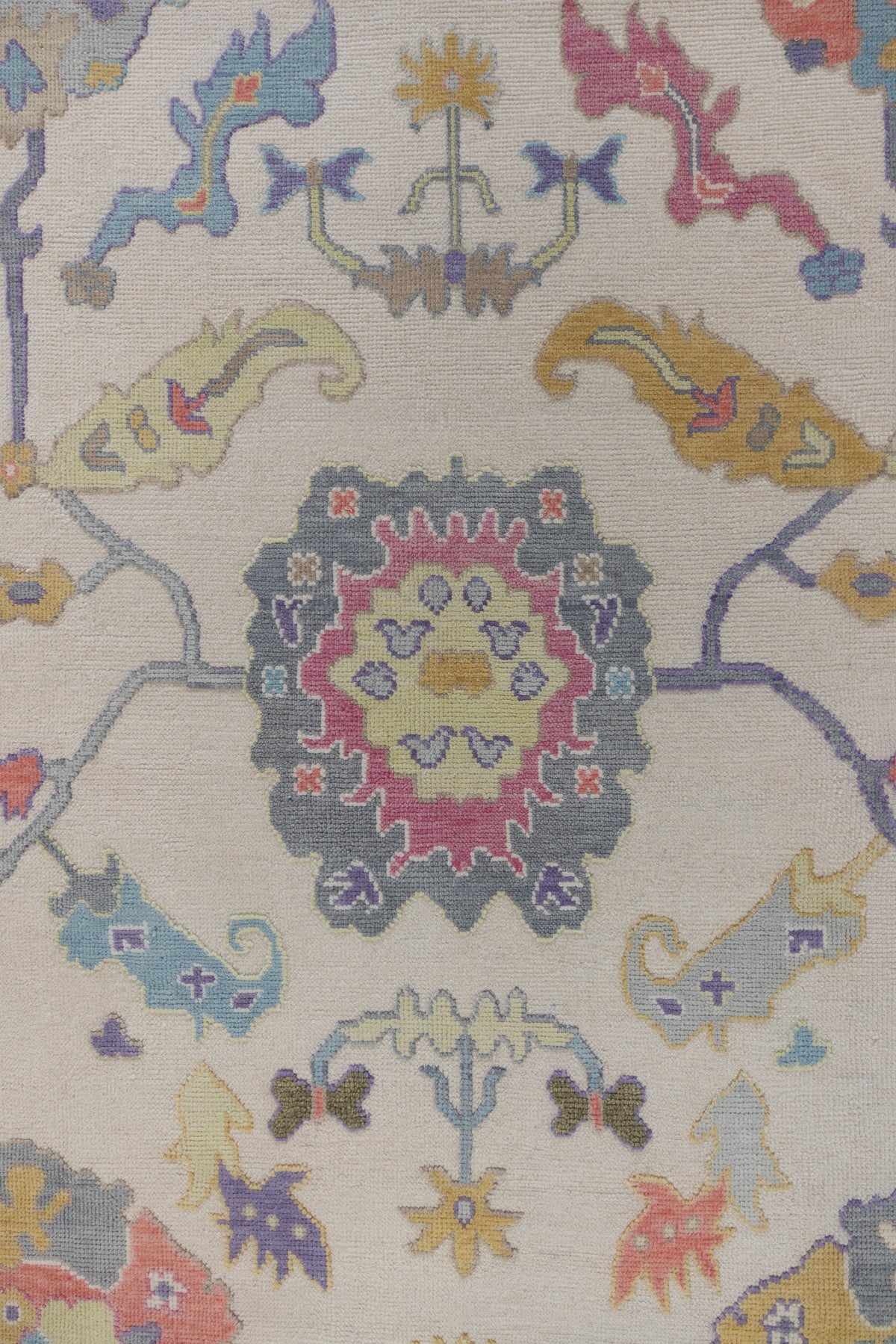 Inez Rug – Hand-Knotted Oushak in Multi-Color Jewel Tones | Locust Lane ...