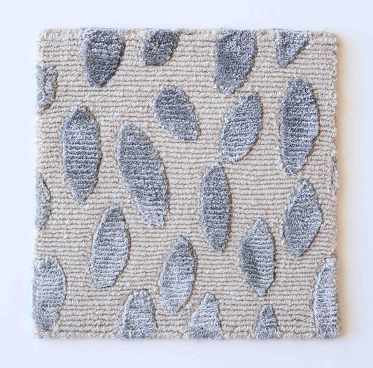 Jane in Pewter Silk Rug Sample