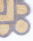 Lilac Scalloped Jute Rug (in stock)