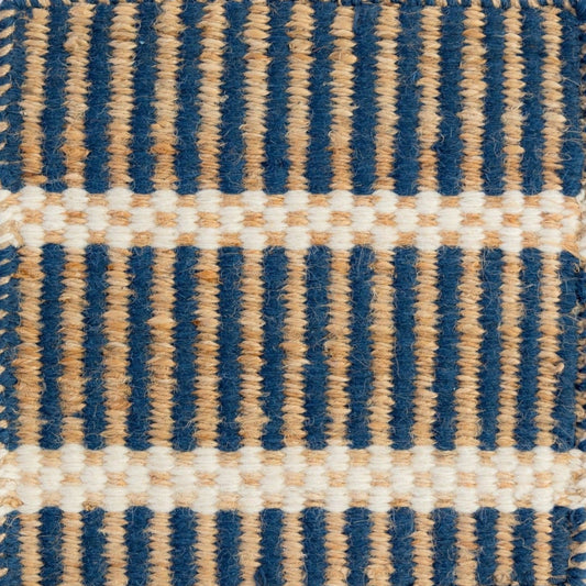 Navy Jute & Wool Combo Rug