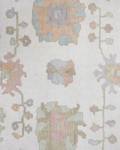 Neutral hand-knotted area rug