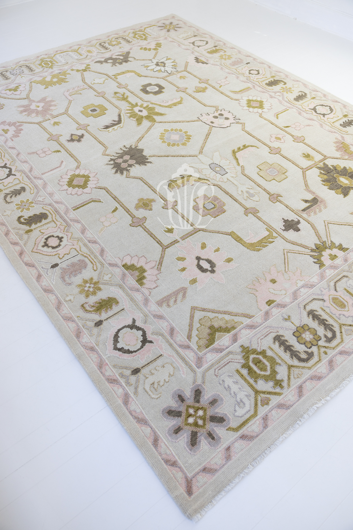 Olive Modern Oushak Rug