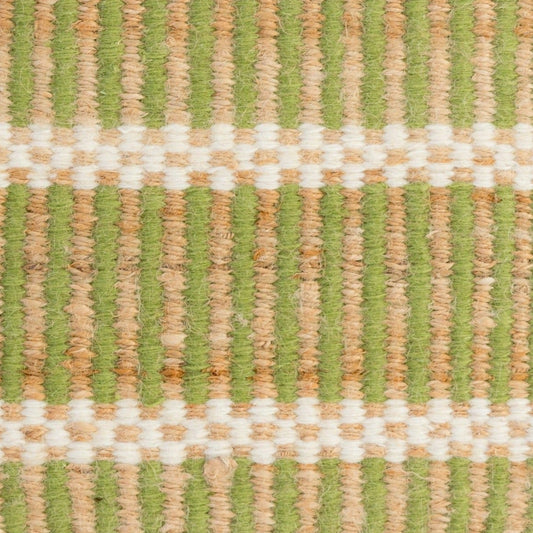 Pea Green Jute & Wool Combo Rug