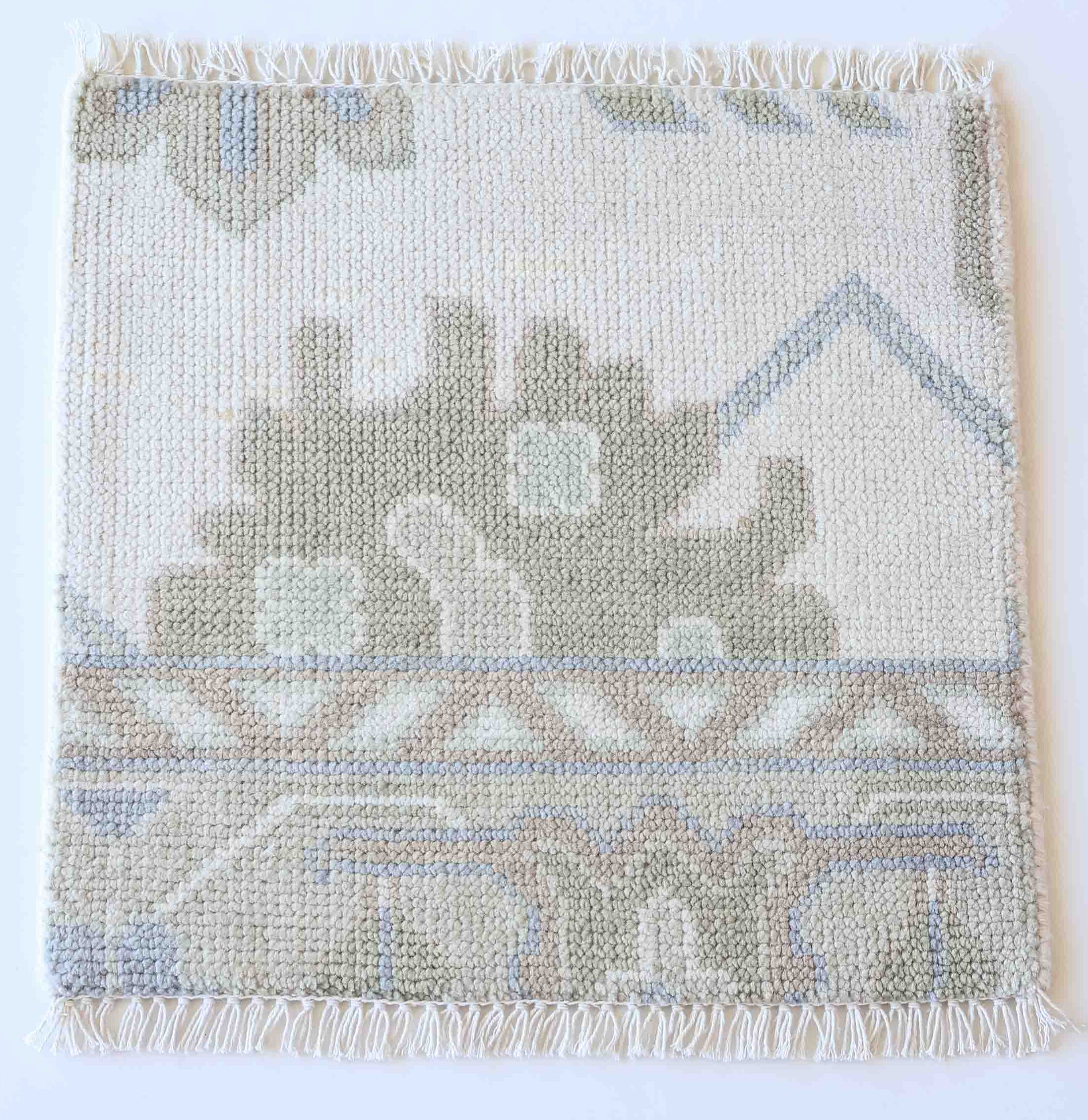 Pearl Rug Sample | Handknotted Wool | Locust Lane Rugs