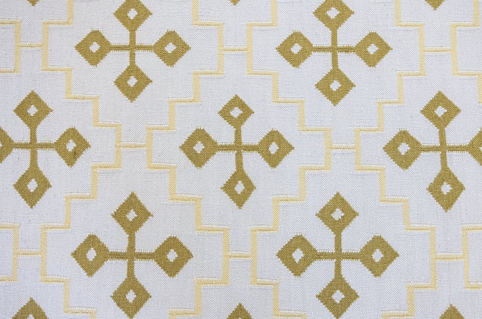 Butter Yellow Cross Flatweave Rug | Handwoven Wool Area Rug – Locust ...