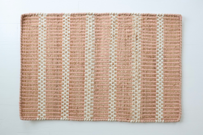 Blush Jute & Wool Mini Rug
