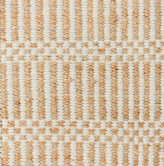 Cotton White Jute & Wool Combo Rug