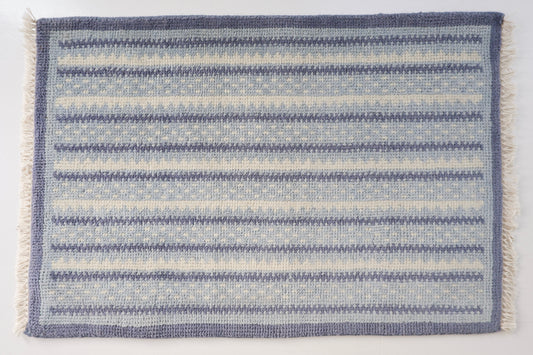 Locust Lane x Chasing Paper |Heritage Blue Mini Rug