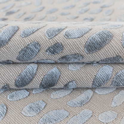 Jane in Pewter Silk Handcrafted Rug (ready to ship)