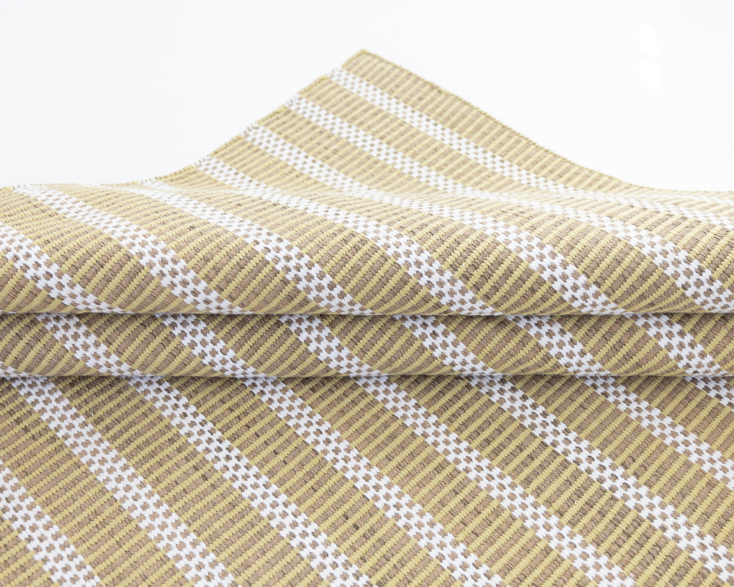 Handwoven jute and wool rug with olive green, ivory, and sand stripes – Martini Olive Jute & Wool Rug by Locust Lane Rugs