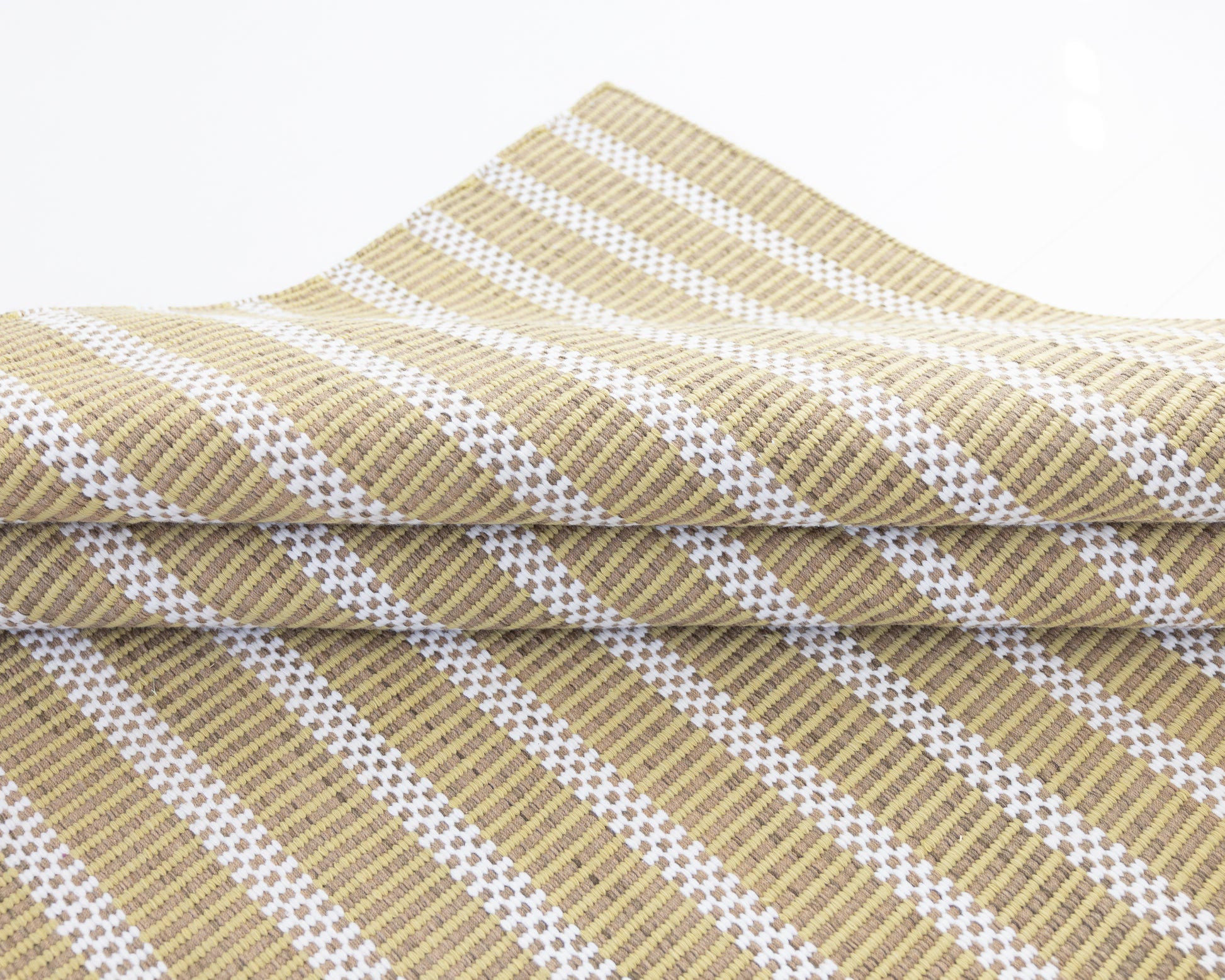 Handwoven jute and wool rug with olive green, ivory, and sand stripes – Martini Olive Jute & Wool Rug by Locust Lane Rugs