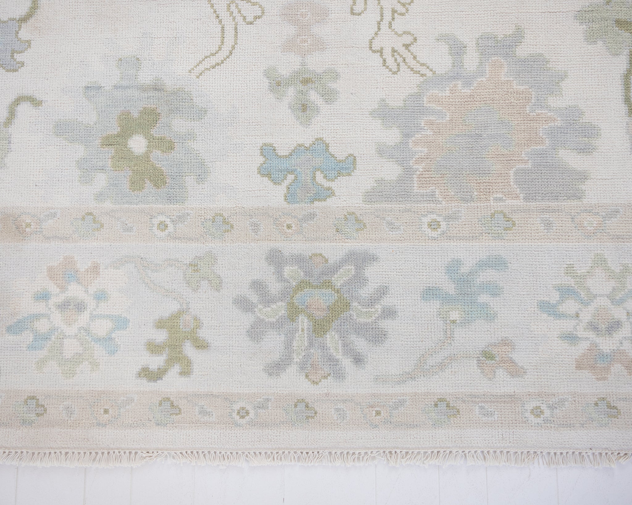 Opal Hand-Knotted Modern Oushak Rug | Locust Lane Rugs