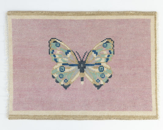 Pink Butterfly Rugs Pink Pansy – Locust Lane Rugs