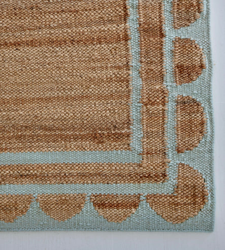 a close up of a rug