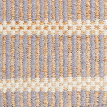 Violet Pearl Jute & Wool Combo Rug