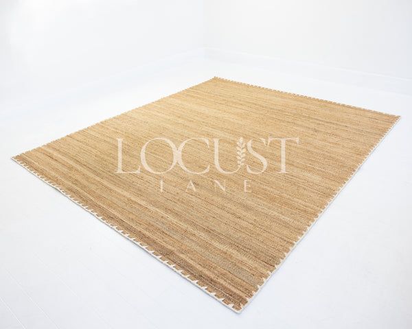 Wicker Flatweave Dhurrie Rug – Locust Lane Rugs