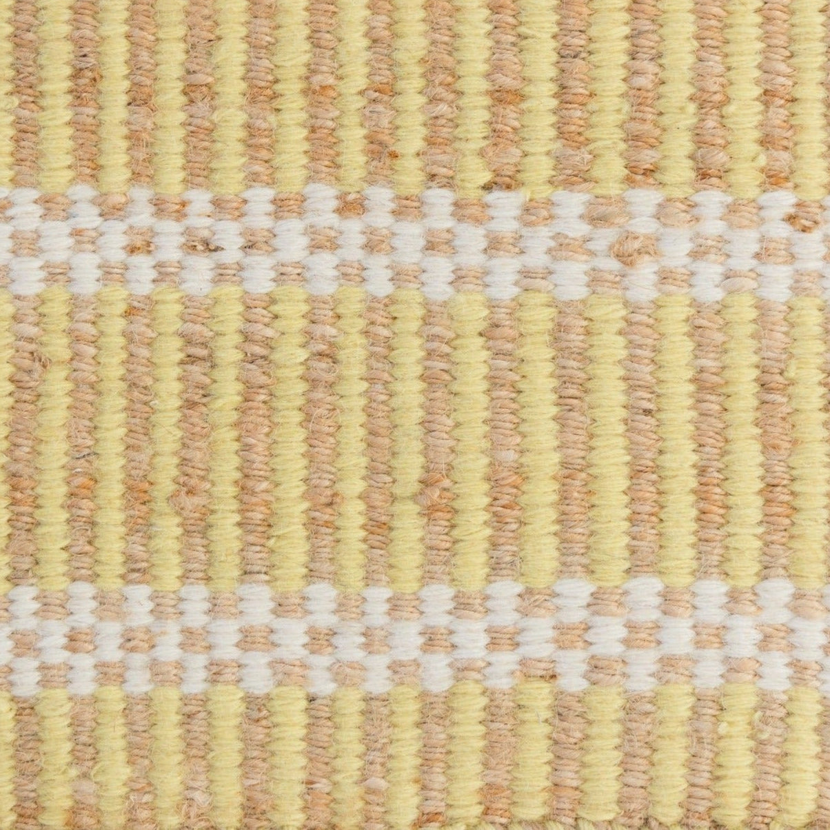 Daffodil Yellow Jute & Wool Combo Rug