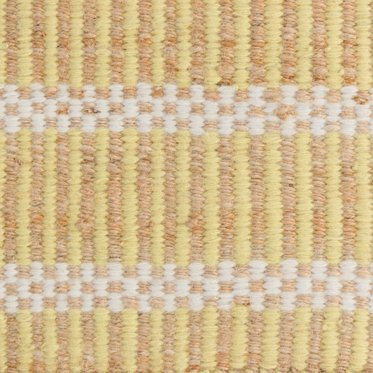 Daffodil Yellow Jute & Wool Combo Rug
