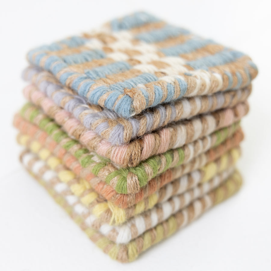 Violet Pearl Jute & Wool Combo Rug Sample