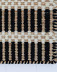 Black Jute & Wool Combo Rug
