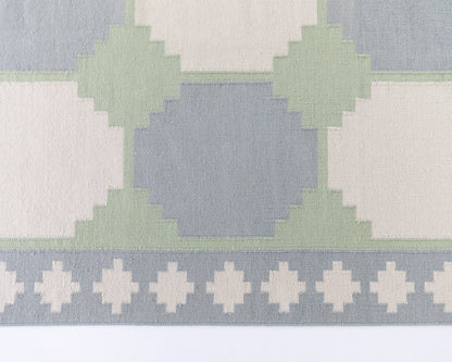 Geometric Flatweave Dhurrie Rug (ready to ship)